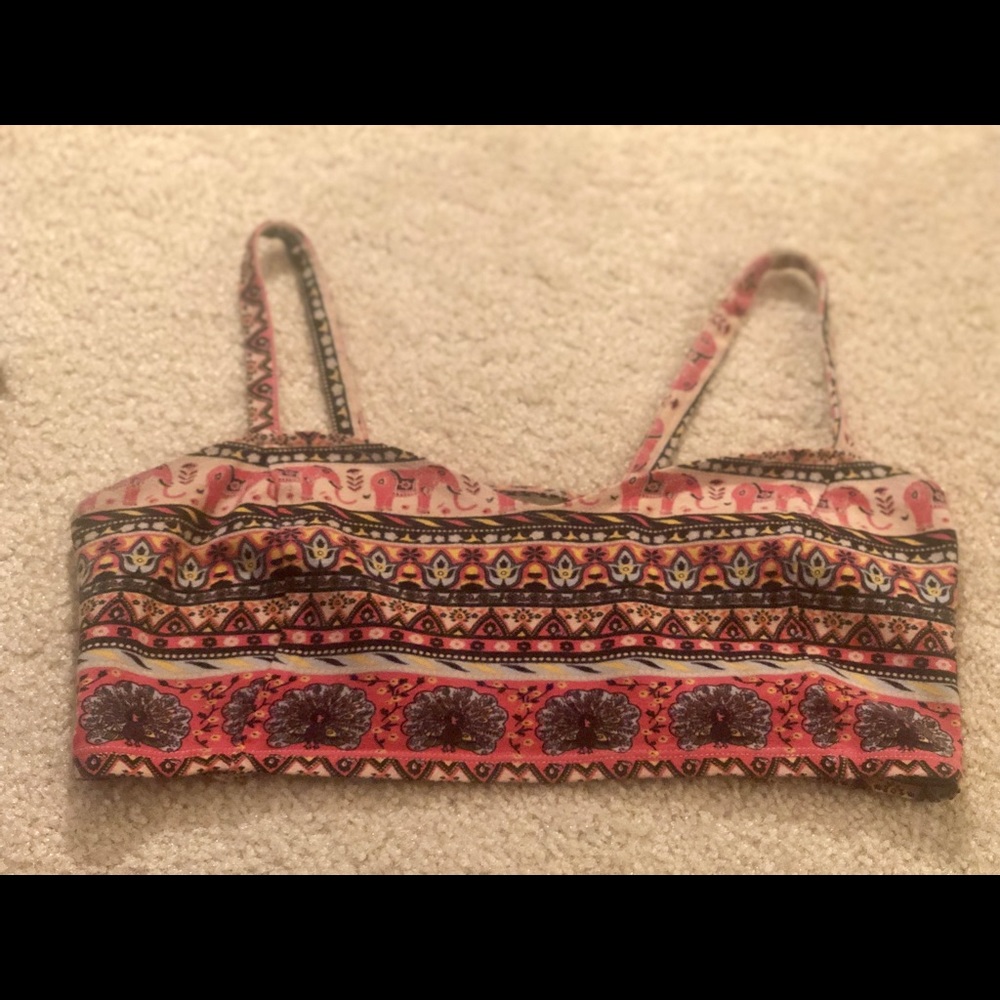 Patterned bralette/Crop Top - Picture 7 of 7